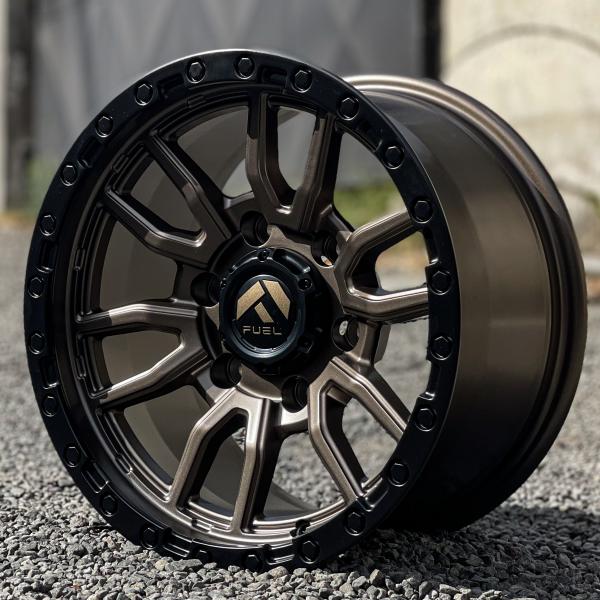 Aro 15X8 (8867) 6/139.7 Matt Bronze
 + Black Lip Polish  (Set 4 Aros)