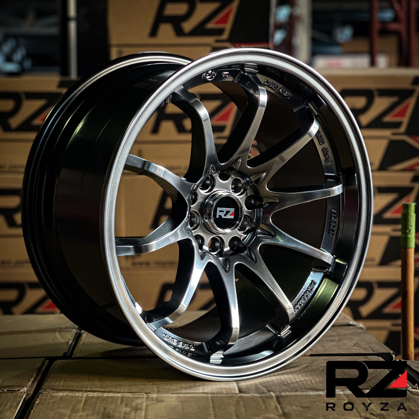 Aro 17X9 (H404) 5/100 5/114.3 Full Hyper Balck  (Set 4 Aros)