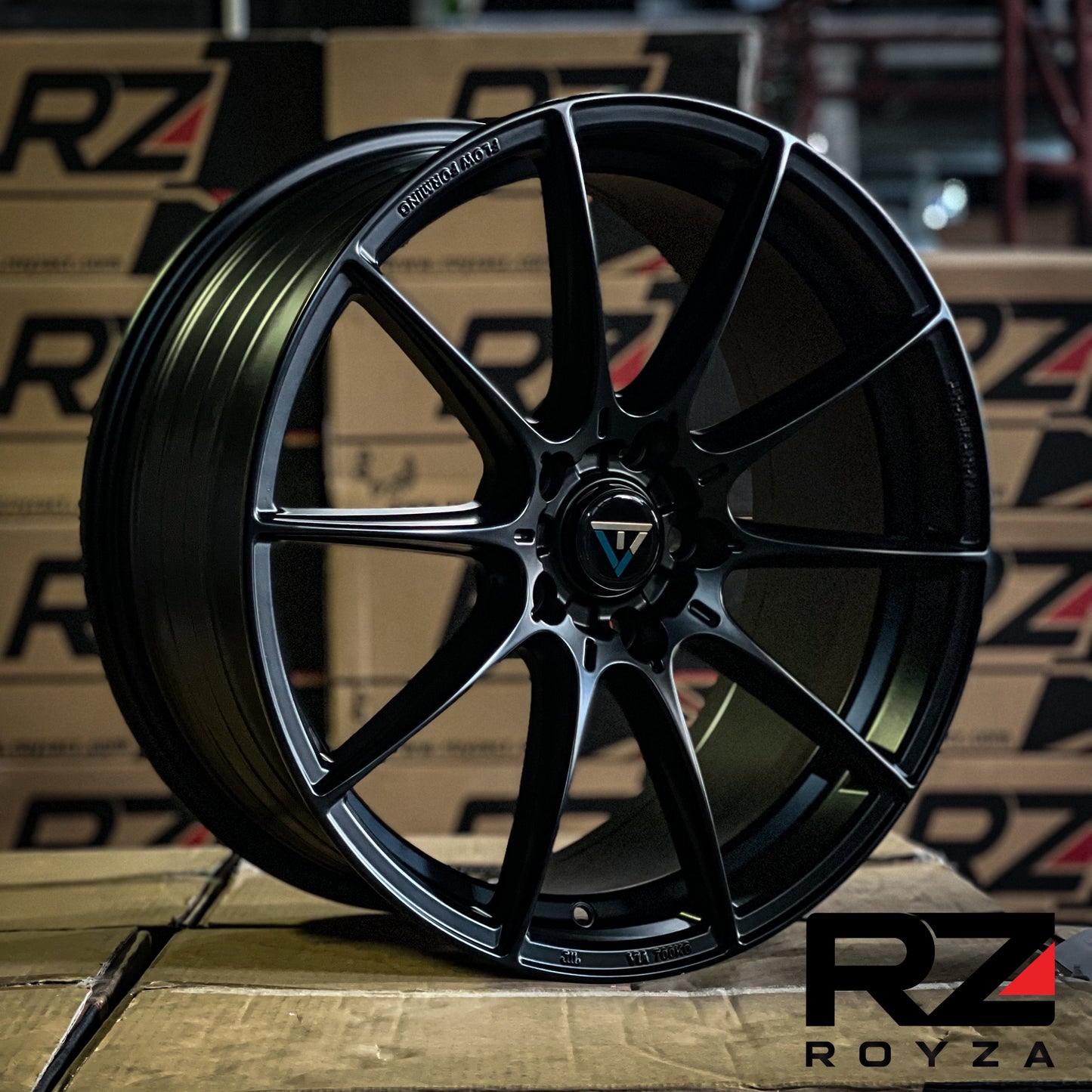 Aro 18X8 (Vlf02) 5/114.3 Matt Black (Set 4 Aros)