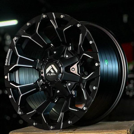 Aro 16X8 (601) 5/114.3 5/127 Matt Black Machine Face (Set 4 Aros)