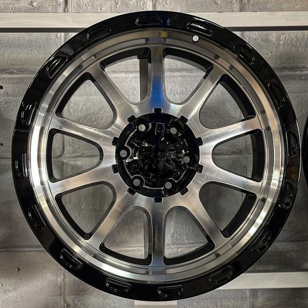 Aro 20X9 (1207) 6/139.7 Black Machine Face (Set 4 Aros)