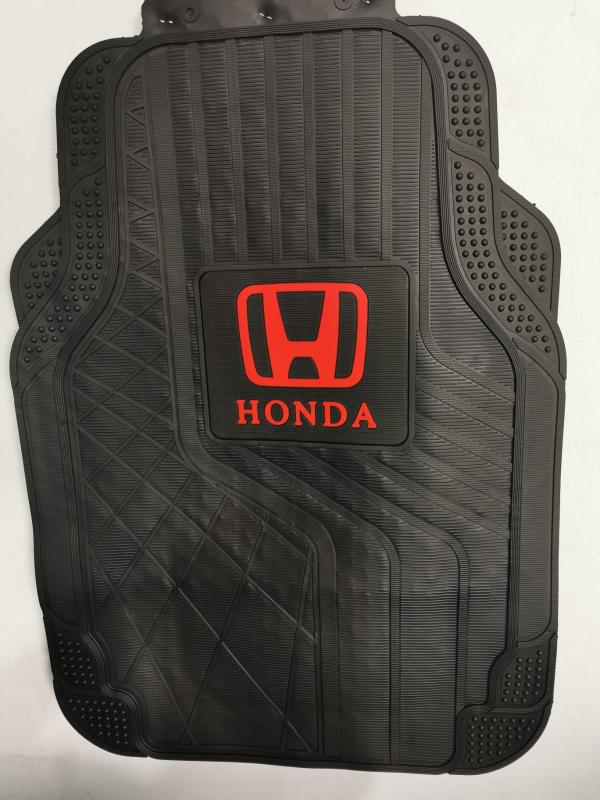 Alfombra Honda Negra Logo Rojo