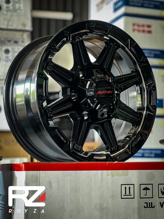 Aro 15X7 (Cf118) 6/139.7 Black + Under Cut (Set 4 Aros)