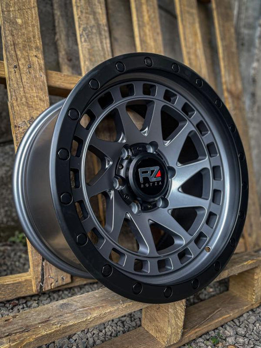 Aro 17X9 (8855) 6/139.7 Matt Grey+Black Lip (Set 4 Aros)